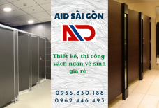Dịch vụ tư vấn thiết kế, thi công vách ngăn vệ sinh giá rẻ tại AID Sài Gòn