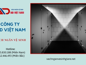 Thi công vách ngăn vệ sinh Compact HPL văn phòng, khách sạn