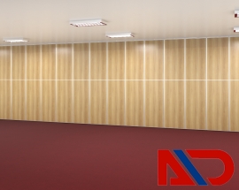 Bản vẽ 3d vách ngăn di động